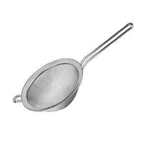 Сито с ручкой; сталь нержавеющая; диаметр=20 см.; металлический