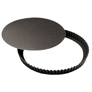 Форма для выпечки со съемным дном; анодированная, антипригарное покрытие; диаметр=240, высота=25 мм; цвет: черный