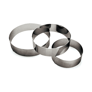 Кольцо кондитерское; сталь нержавеющая; диаметр=90, высота=110 мм; металлический