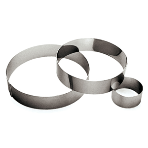Кольцо кондитерское; сталь нержавеющая; диаметр=75, высота=40 мм; металлический