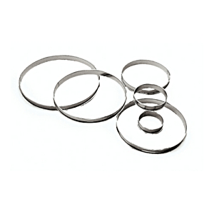 Кольцо кондитерское; сталь нержавеющая; диаметр=80, высота=20 мм; металлический