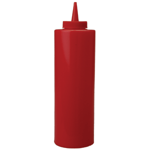 Емкость для соусов; пластик; 690 мл; диаметр=65, высота=240 мм; красный