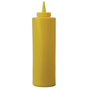 Емкость для соусов; пластик; 690 мл; диаметр=65, высота=240 мм; желтый 