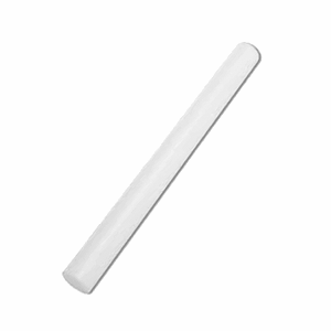 Скалка; пластик; диаметр=4.8, длина=50.5 см.; белый