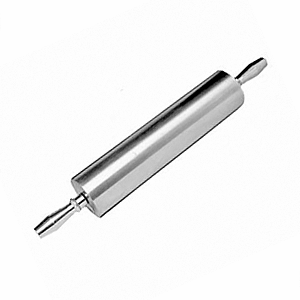 Скалка с ручками; материал: алюминий; диаметр=0.9, длина=38 см.