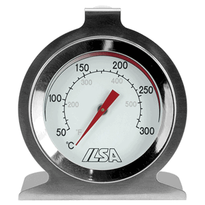 Термометр для духовки; сталь; диаметр=6, ширина=1.5 см.; металлический