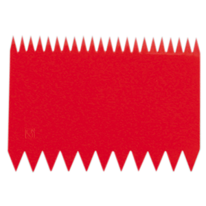 Шпатель кондитерский (10 штук); пластик; высота=1.5, длина=11, ширина=7.5 см.; красный