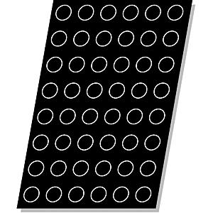 Форма кондитерская «Полусфера» (24 штуки); материал: силикон; диаметр=7, высота=4 см.; цвет: черный