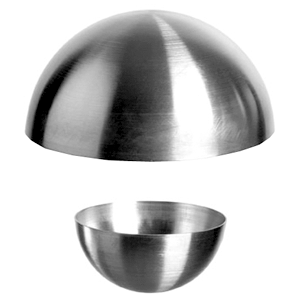 Форма кондитерская «Полусфера»; сталь нержавеющая; диаметр=60, высота=32 мм; металлический