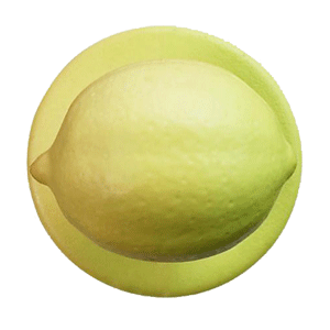 Пукли «Лимон» (12 штук); пластик; желтый 
