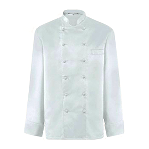 Куртка поварская 42 размер без пуклей; полиэстер, хлопок; белый