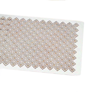 Декоративная решетка для бисквита; сталь нержавеющая; длина=60, ширина=40 см.
