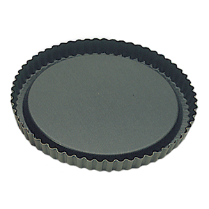 Форма кондитерская рифленая; сталь, антипригарное покрытие; диаметр=200, высота=25 мм