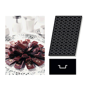 Форма для шоколада [84шт]; материал: силикон; высота=11, длина=600, ширина=400 мм