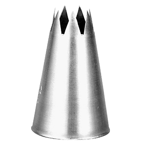 Насадка кондитерская «7-конечная звезда» (6 штук); сталь нержавеющая; диаметр=11 мм