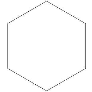 Резак «Шестиугольник»; пластик; L=63,B=63мм