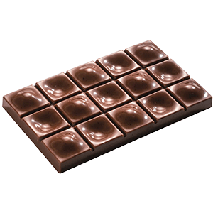 Форма для шоколада «Плитка» на листе 275*175мм[3шт];  поликарбонат;  ,H=13,L=117,B=71мм