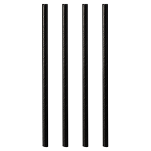 Трубочки [100 шт]; бумага; D=0.8,L=21см; черный