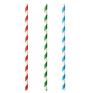 Трубочки [100 шт]; бумага; D=0.8,L=21см; разноцветный