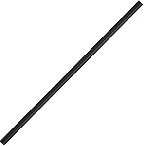 Трубочки[250шт];  бумага;  D=60,L=197мм;  черный