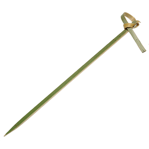 Шпажки для канапе(узелок) (300 штук); материал: бамбук; длина=9 см.; зеленый