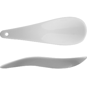 Ложка для комплимента «Ола»; фанера; длина=13, ширина=4 см.; белый