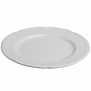 Блюдо круглое «Увертюра»; материал: фарфор; диаметр=30 см.; белый