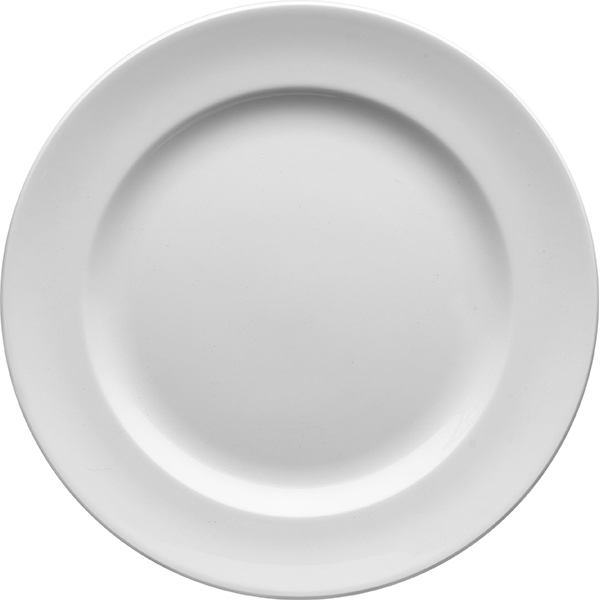 Тарелка мелкая «Монако Вайт»; материал: фарфор; диаметр=30 см.; белый