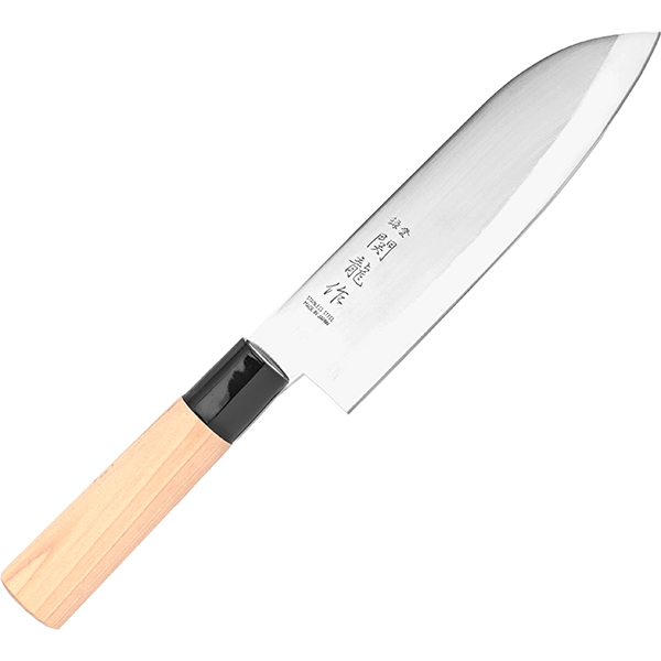 Нож кухонный «Сантоку»  сталь нержавеющая, дерево  L=29.5/16.5см Sekiry