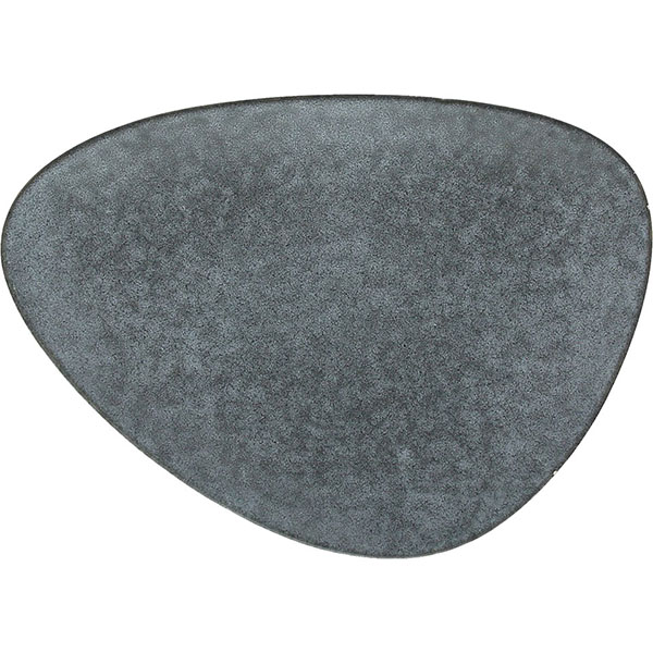 Тарелка мелкая «Органика»; фарфор; L=28,B=20.5см; серый