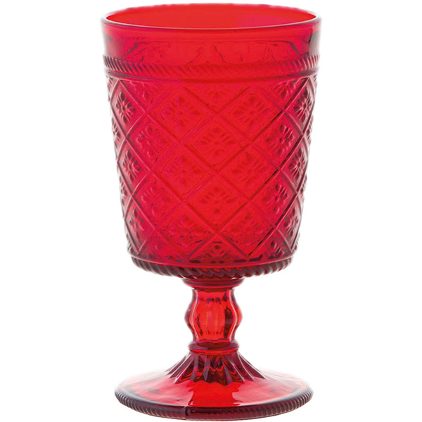 Бокал для вина «Глория»; стекло; 270мл; красный