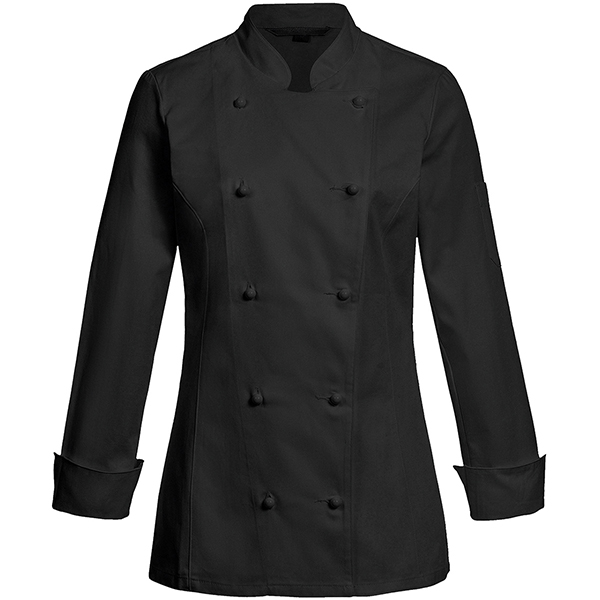 Куртка поварская размер M; полиэстер,хлопок; черный
