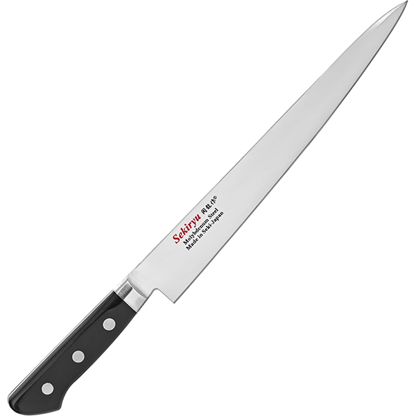 Нож кухонный слайсер  сталь нержавеющая,полиоксиметилен  L=37/24см Sekiry