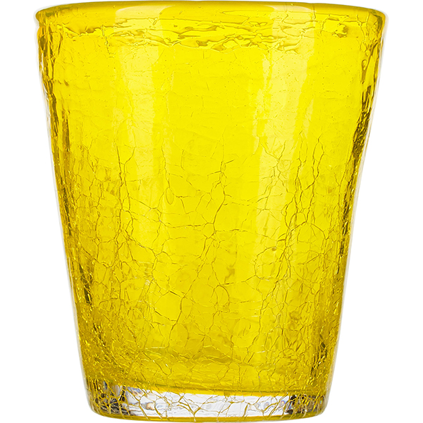Стакан «Колорс»; стекло; 310мл; желтый 
