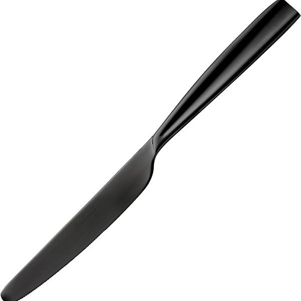Нож десертный «Тотал блэк»; сталь нержавейка; черный