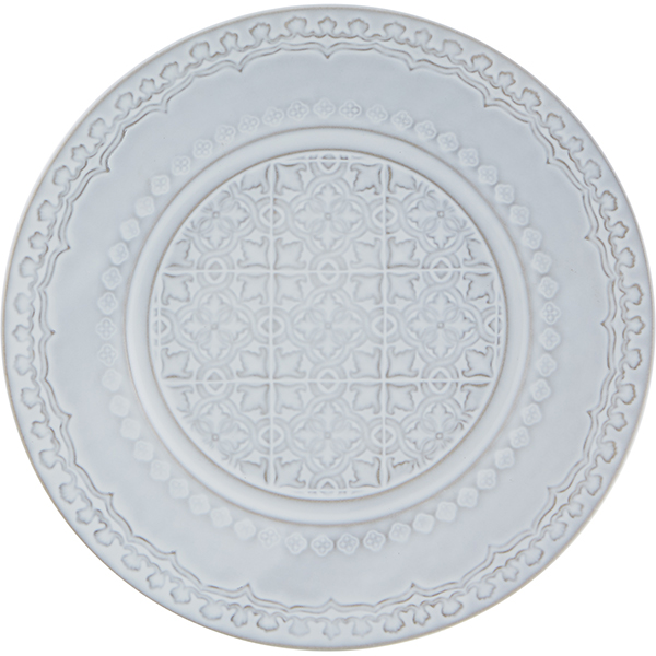 Тарелка для десерта; керамика; D=21.5см; белый