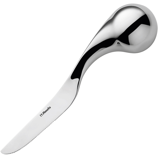 Нож столовый для людей с огран.возможн. с шарообразной ручкой  сталь нержавейка  Amefa