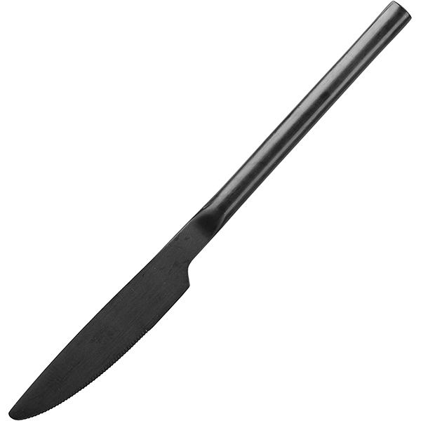 Нож десертный «Саппоро бэйсик»; сталь нержавейка; L=200/100,B=16мм; черный, матовый