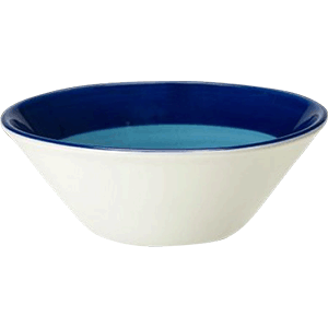Салатник «Фридом Блю»; фарфор; 305мл; D=13.5см; белый,голубой