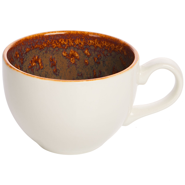 Чашка чайная «Везувиус»; фарфор; 340мл; амбер