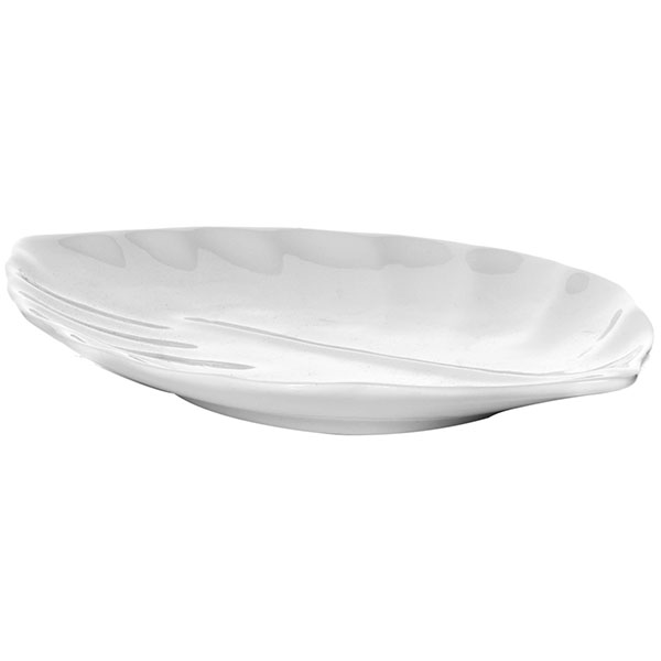 Блюдо-лист «Кунстверк»; материал: фарфор; высота=4, длина=20, ширина=14.5 см.; белый
