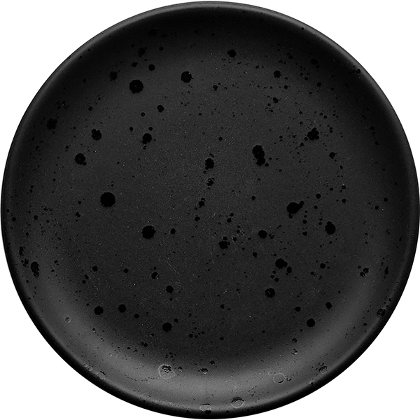Тарелка без полей «Оникс»;  керамика;  D=15см;  черный