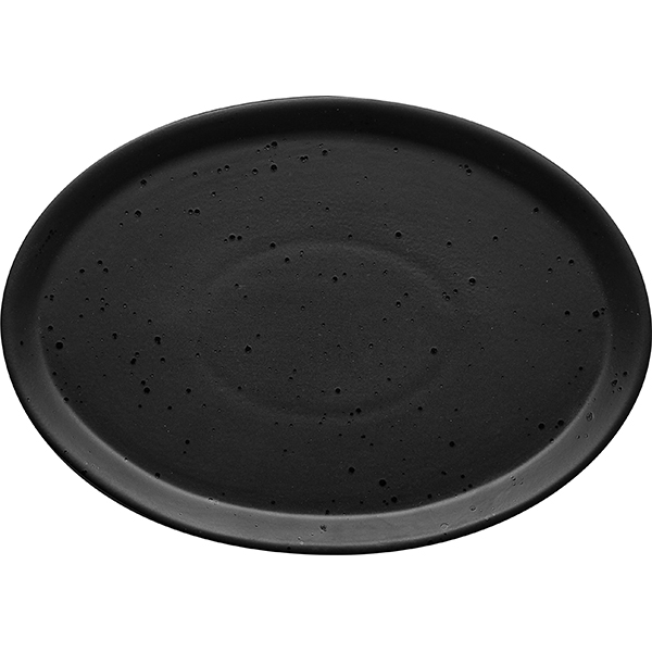 Тарелка овальная «Оникс»; керамика; ,L=31,5,B=22см; черный
