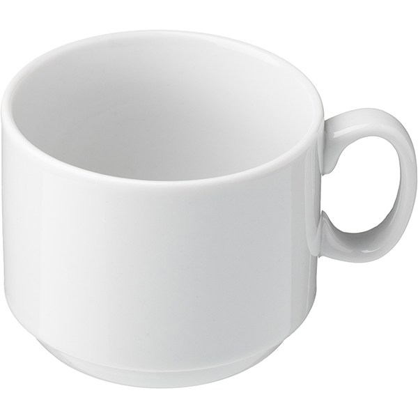 Чашка чайная «Экспресс»;  фарфор;  220мл;  белый