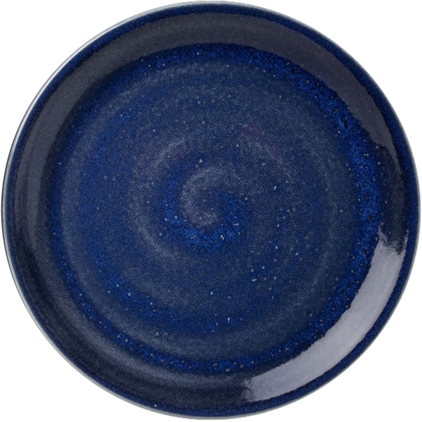 Тарелка мелкая «Везувиус»;  фарфор;  D=25,3см;  синий