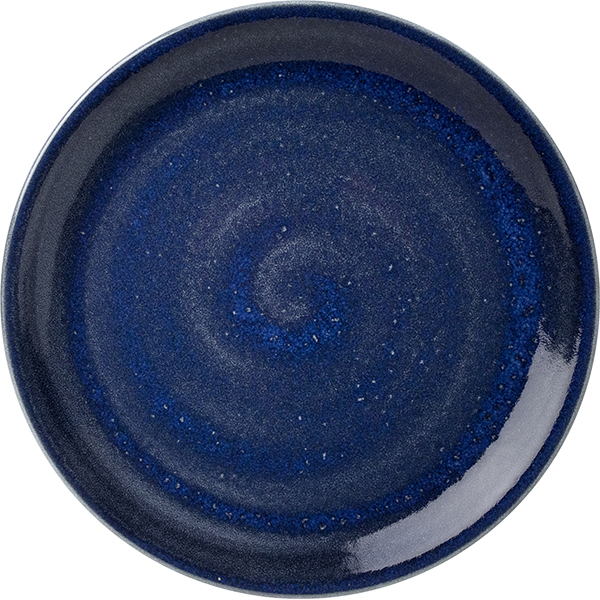 Тарелка мелкая «Везувиус»;  фарфор;  D=30см;  синий