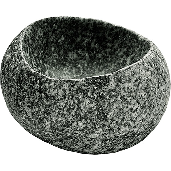 Тарелка глубокая неровный край «Плэйграунд»   камень   D=11,H=4см Bauscher
