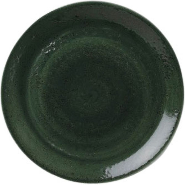 Тарелка мелкая «Везувиус»; фарфор; D=200,H=15мм; зеленый 