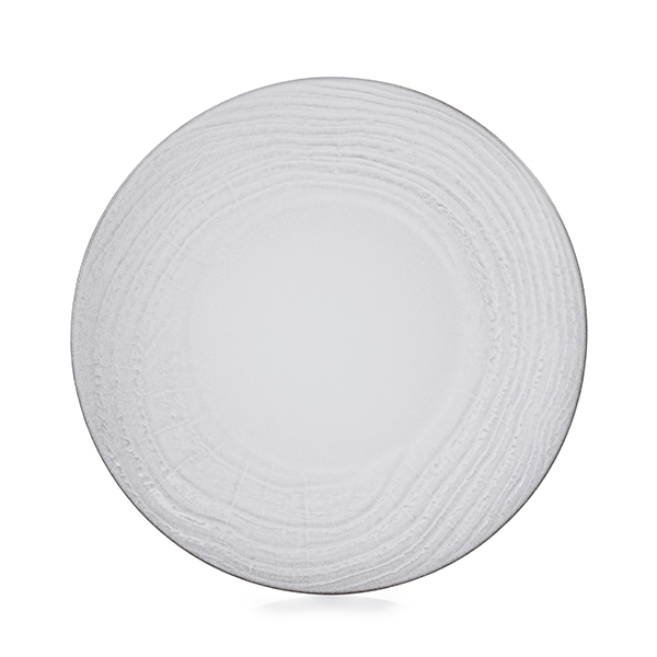 Тарелка «Свелл»;  керамика;  D=310,H=34мм;  белый