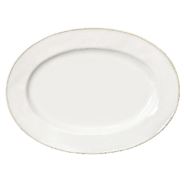 Блюдо овал.;  керамика;  ,H=33,L=300,B=220мм;  белый